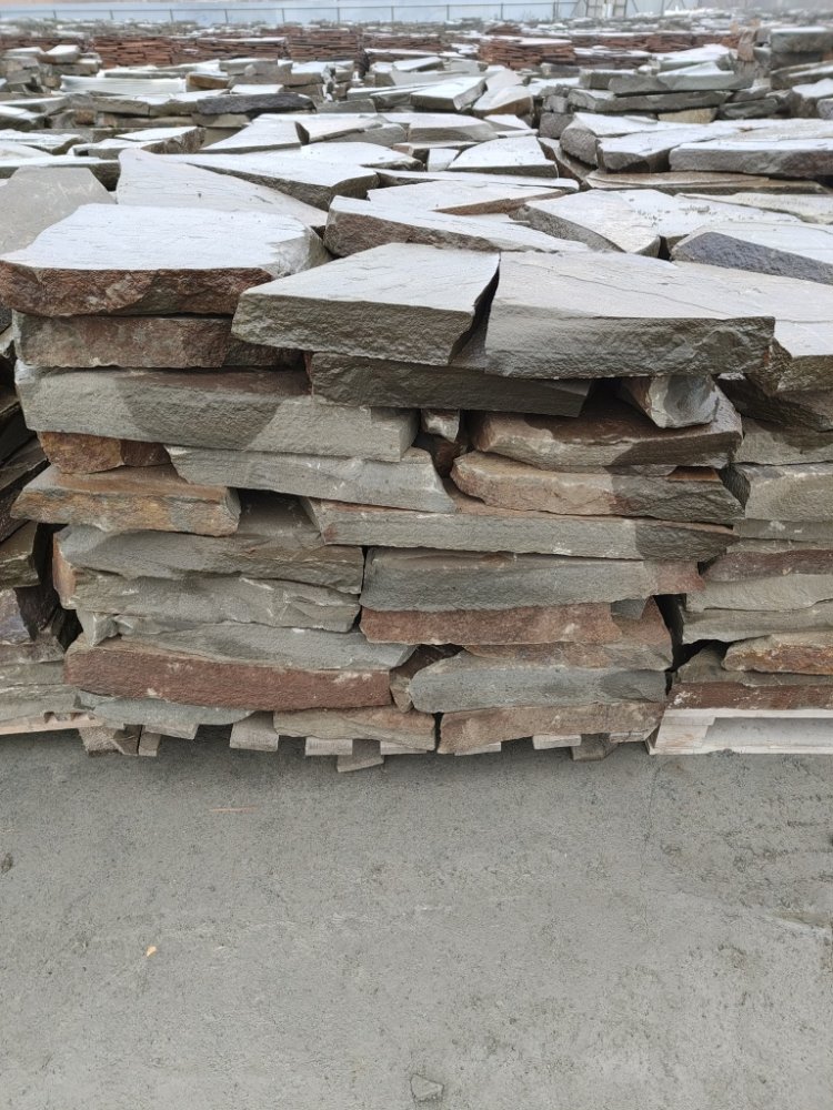 Плитняк песчаник серо-зелёный для мощения 60-65 мм купить в Дрезне