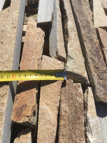 Горбушка златолит золотистый для облицовки купить в Дрезне