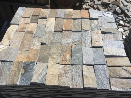 Плитка пилёная златолит Уральский для фасада купить в Дрезне