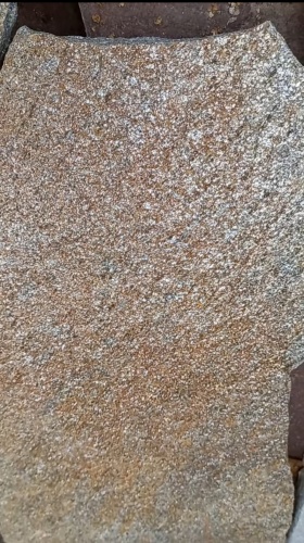 Плитняк златолит серебристый для цоколя, отмостки купить в Дрезне