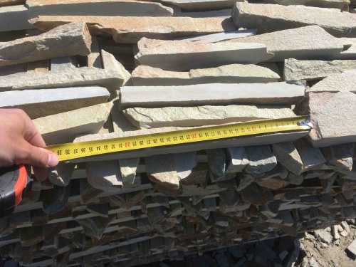 Горбушка златолит золотистый для облицовки купить в Дрезне