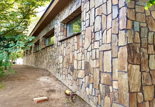 Плитняк кора дерева для цоколя, отмостки купить в Дрезне