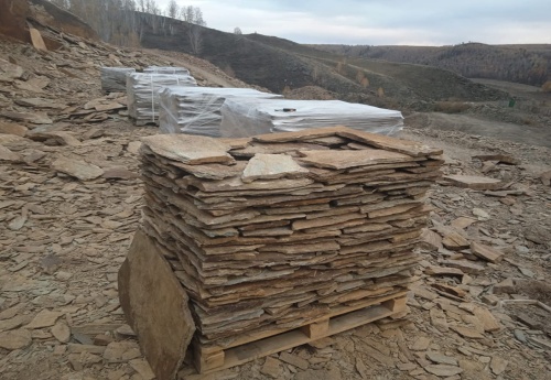 Плитняк кора дерева для цоколя, отмостки купить в Дрезне